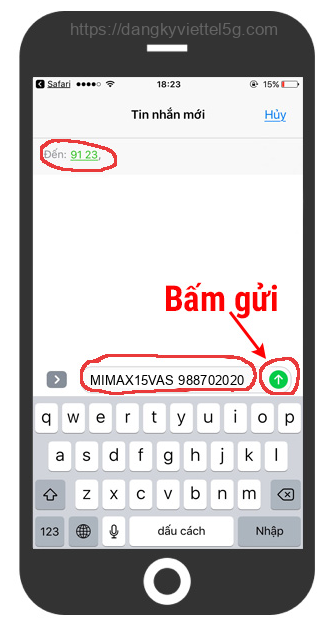 dang ky goi mimax15vas viettel